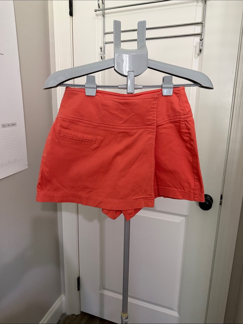 Caché Coral Orange Skort with Built-In Shorts